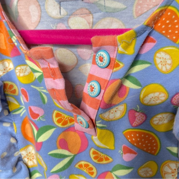 Matilda Jane Colorful Fruit Romper Sleeveless Size 8 - Picture 6 of 7